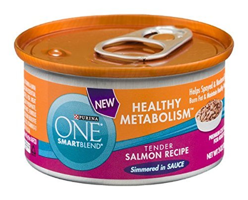 Purina One SmartBlend Healthy Weight Salmon in Sauce Canned Cat Food - 3 Oz - Case of 24  