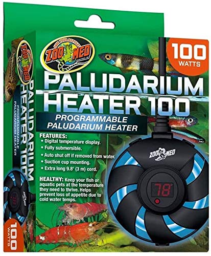 Zoo Med Laboratories Submersible Programmable Paludarium Heater with Digital Temperatur...