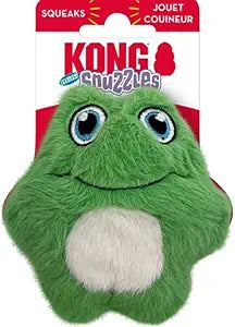 Kong Snuzzles Kiddos Mini Frog Squeak and Plush Dog Toy - Extra Small