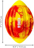 Kong Sport FlexBall Ball Bounce Squeak and Fetch Floating Dog Toy - Green/Yellow - Extra Large
