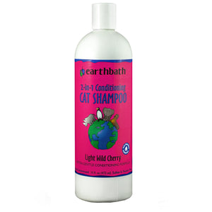 Earthbath 2-in-1 Cherry Fragrance Cat Shampoo - 16 Oz