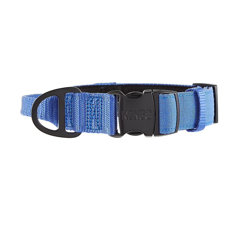 Kong Clear EZ-Collar Clear Blue and Black Safety Dog Collar - X-Large - 13-16" Girth  