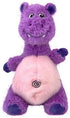 Kong Knots Belly Hippo Internal Knotted Ball Low-Stuffing Squeak and Plush Dog Toy - Medium/Large