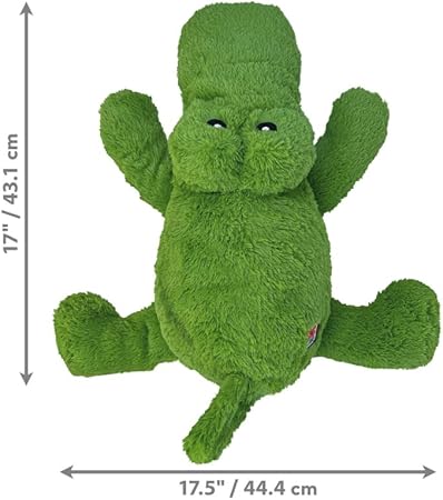 Kong Cozie Jumbo Ali The Aligator Squeak and Plush Dog Toy - Large/X-Large