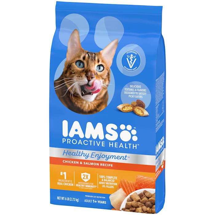 IAMS Healthy Enjoyment Chicken and Salmon Dry Cat Food - 3 Lbs  