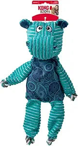 Kong Floppy Knots Hippo Internally Knotted Low-Stuffing Tug and Squeak Dog Toy - Jumbo