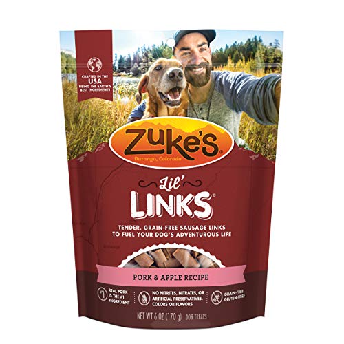 Zuke's Lil' Links Pork and Apple Soft and Chewy Dog Treats - 6 Oz  