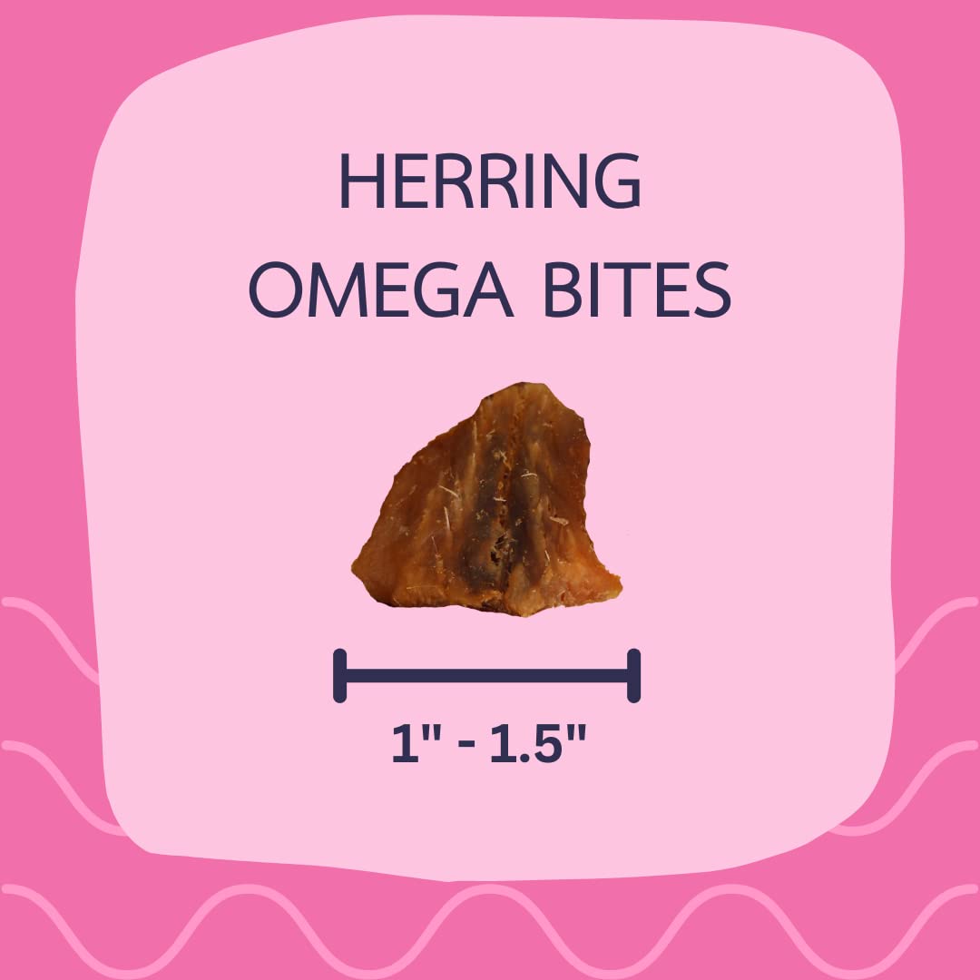 Gunnis Pet Grain-Free Omega Herring Fish Bites Natural Air-Dried Cat Treats - 1.5 Oz