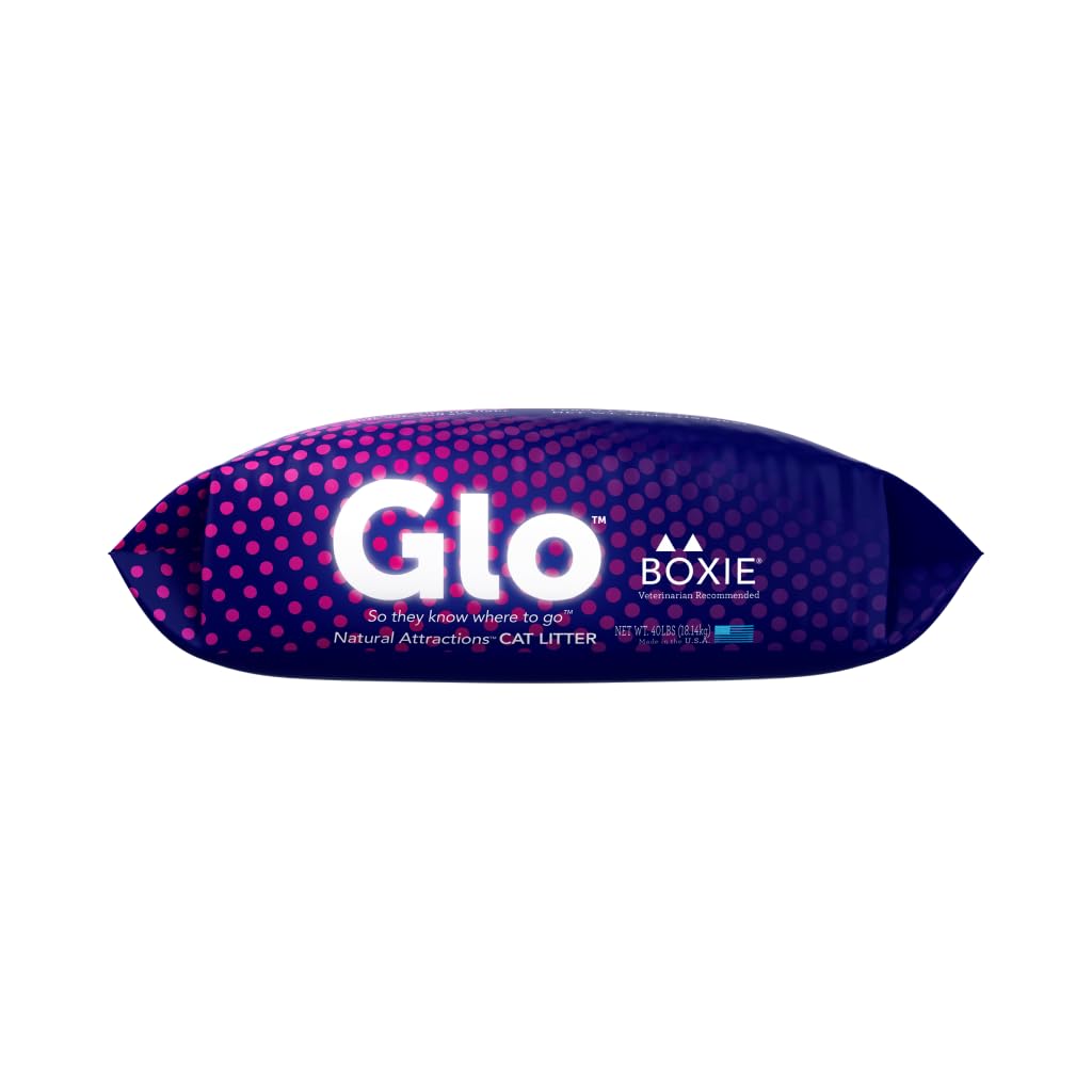 Boxiecat Glo Natural Attractions Dust-Free Odor Control Clumping Clay Kitty Cat Litter