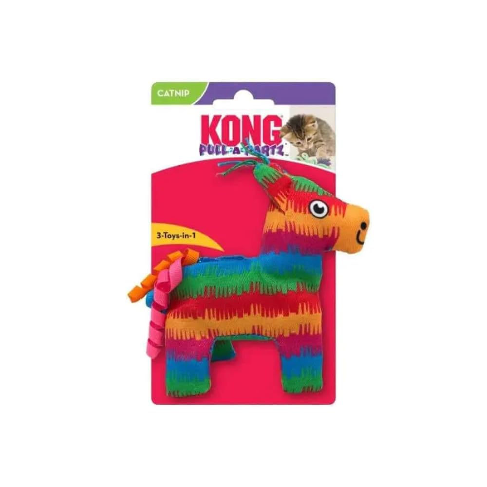 Kong Pull-a-Partz Pinata 3-in-1 Plush and Catnip Cat Toy  