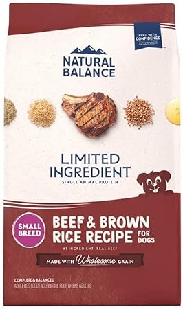 Natural Balance Limited Ingredient Diet Beef and Brown Rice Small-Breed Adult Dry Dog Food - 12 Lbs Default Title