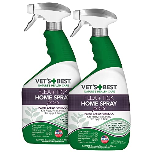 Vet's Best Flea and Tick Home Spray for Cats - 32 Oz  