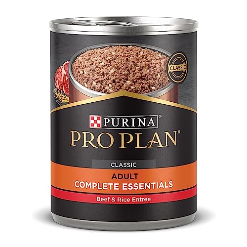 Purina Pro Plan Complete Essentials Grain-Free Classic Beef and Venison Pate Entrée Adult Canned Dog Food - 13 Oz - Case of 12  