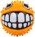 Kong Grinz Puffer Fish Bouncy Ball Squeak and Fetch Rubber Dog Toy - Medium