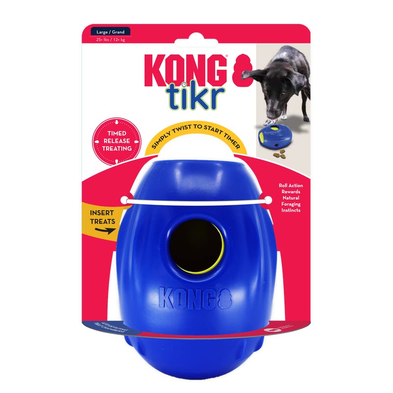 Kong Tikr Smart Timer Releasing Treat Dispensing Dog Toy - Large  