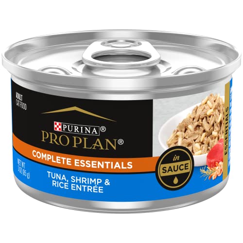 Purina Pro Plan Complete Essentials Tuna in Sauce Entrée Canned Cat Food - 3 Oz - Case of 24  