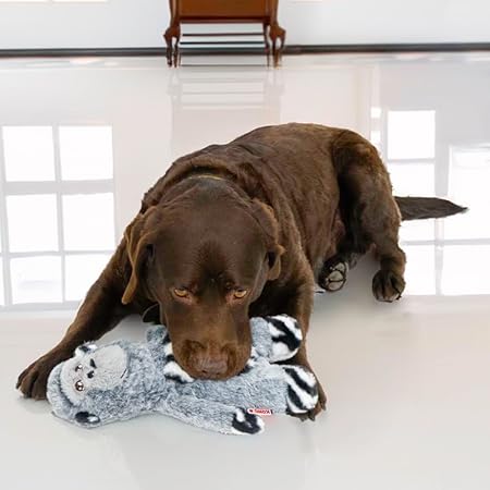 Kong Jungle Jamz Gorilla Crinkle Rattle and Squeaking Plush Dog Toy - Medium/Large