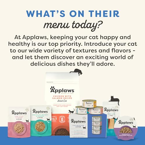 Applaws Natural Limited Ingredient Tuna Fillet and Salmon in Mouse Lickable Wet Cat Food Pouch - 2.47 Oz - Case of 12