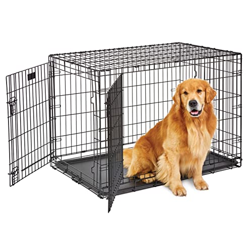 Midwest Contour Metal Folding Single Door Dog Crate - 30" X 19" X 21" Inches  