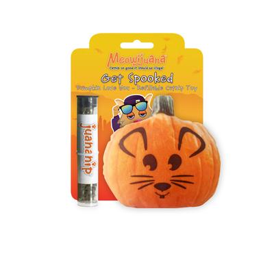 Meowijuanna Holiday Spiced Latte Autumn Plush Catnip Cat Toy with Refillable Catnip