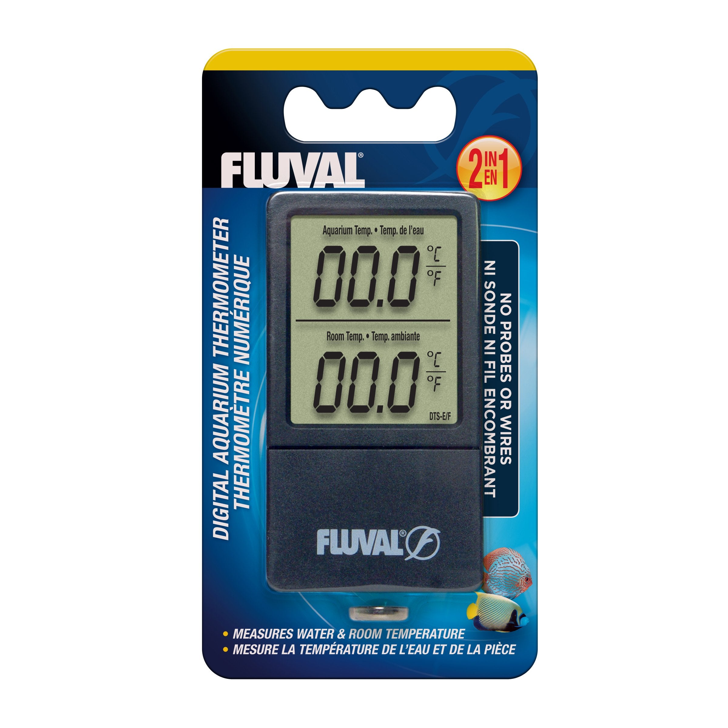 Fluval Wirelsss 2-in-1 Digital Aquarium Thermometer