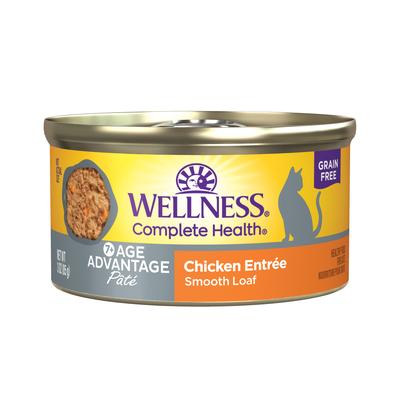 Wellness Complete Health Age Advantage Grain-Free Chicken Entrée Adult Canned Cat Food - 3 Oz - Case of 24  