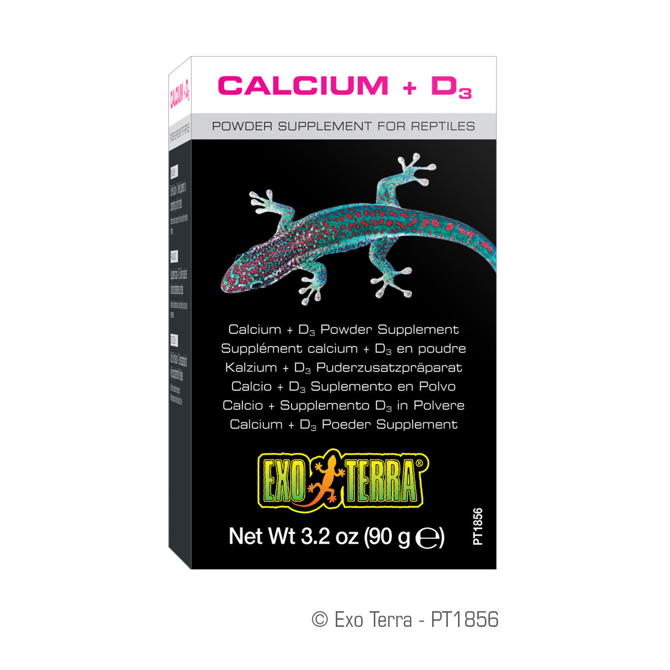 Exo Terra Calcium and Vitamin D3 Powder Reptile Supplement - 3.2 Oz