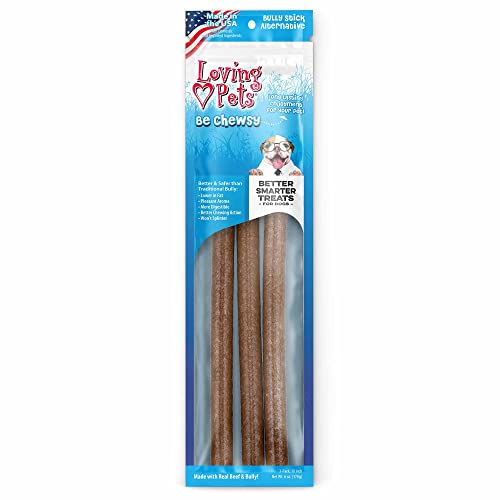 Loving Pets Be Chewsy Alternative Bully Dog Bully Sticks and Natural Chews - 3 Pack