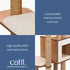 Catit Vesper High Base Four-Level Furniture Cat Tree - Walnut - L:30.5 X W:22.8 X H:62.2 Inches