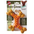 Ethical SPOT Bam-Bones X-Bone Peanut Butter Flavored Bamboo and Rubber Dental Chew Dog Toy - Small - 6 Inch