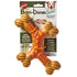 Ethical SPOT Bam-Bones X-Bone Peanut Butter Flavored Bamboo and Rubber Dental Chew Dog Toy - Large - 8 Inch