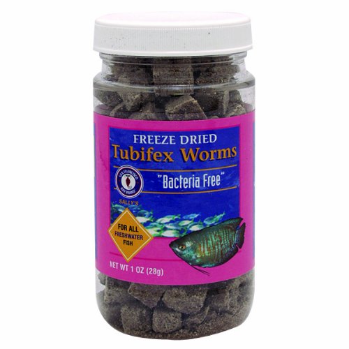 San Francisco Bay Brand Tubifex Worms Freeze-Dried Freshwater Fish Food 2 Ounce