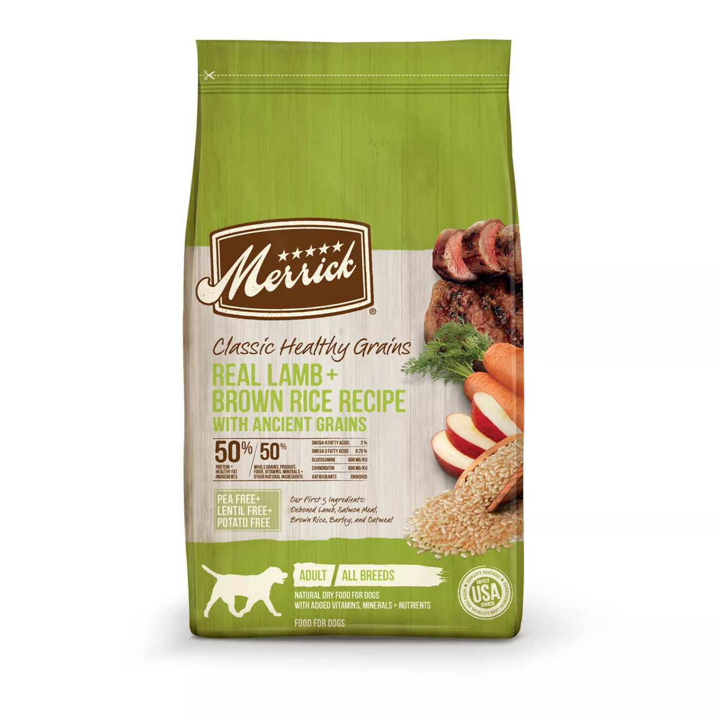 Merrick Classic Canine Lamb + Brown Rice with Healthy Ancient Grains Dry Dog Food - 12 lb Bag  