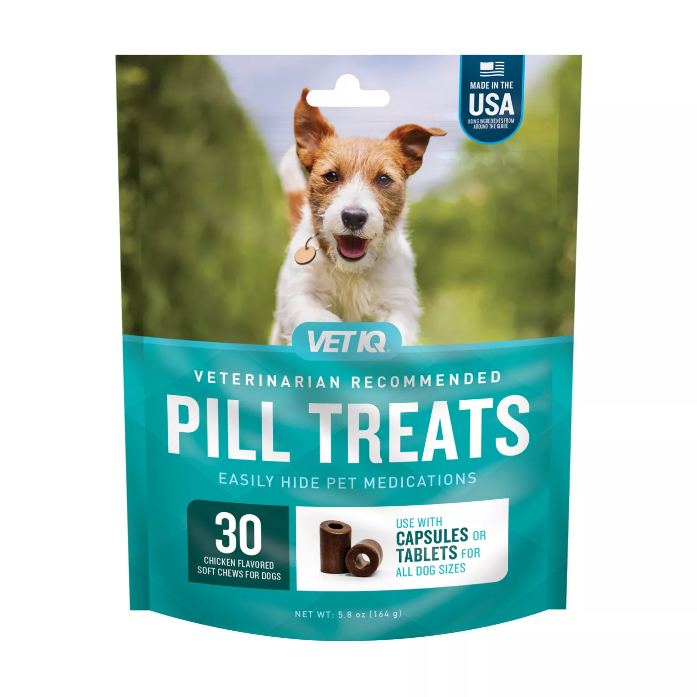 VETIQ Pill Treats Chicken Flavored Advanced Soft Chew Dog Tablet and Pill Wraps or Covers - 30 Count