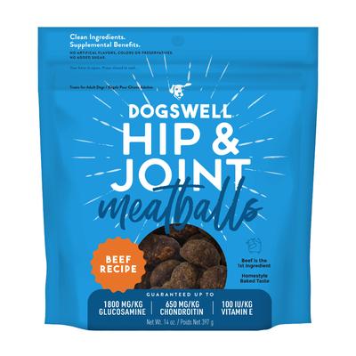 Dogswell Grain-Free Hip and Joint Beef Meatball Soft and Chewy Dog Treats - 14 Oz Default Title