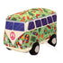 The Worthy Dog Happy Camper Truck Pattened Squeak Nylon and Plush Dog Toy