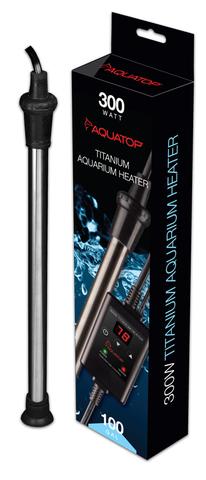 Aquatop Submersible Titanium Heater and External Thermostat with Digital Controller - 300 Watt