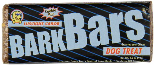 Petknowledgy Bark Bars Carob Flavor Dog Biscuits Treats - Bulk Buy - 1.5 Oz - Case of 24