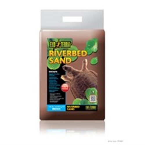 Exo Terra Amber Natural Riverbed Sand Substrate for Aquatic Turtles and Terrariums - 10 Lbs