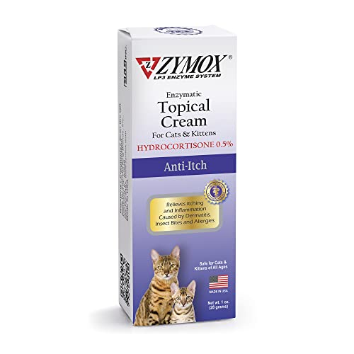 Zymox Enzymatic Anti-Itch Topical Cream with .5% Hydrocortison for Cat and Kitten - 1 Oz Default Title