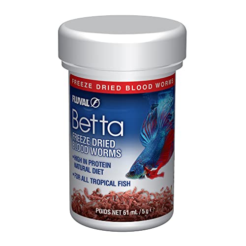 Fluval Betta Freeze-Dried Bloodworms Tropical Freshwater Fish Food - .18 Oz Default Title