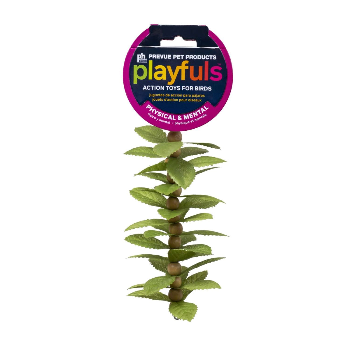 Prevue Pet Products Playfuls Leaf Kabob Physical and Mental Engaging Hanging Bird Toy Default Title