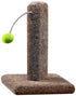 Ware Economy Kitty Cactus Furniture Cat Scratching Post with Pom-Pom Teaser - L:10 X W:10 X H:16 Inches