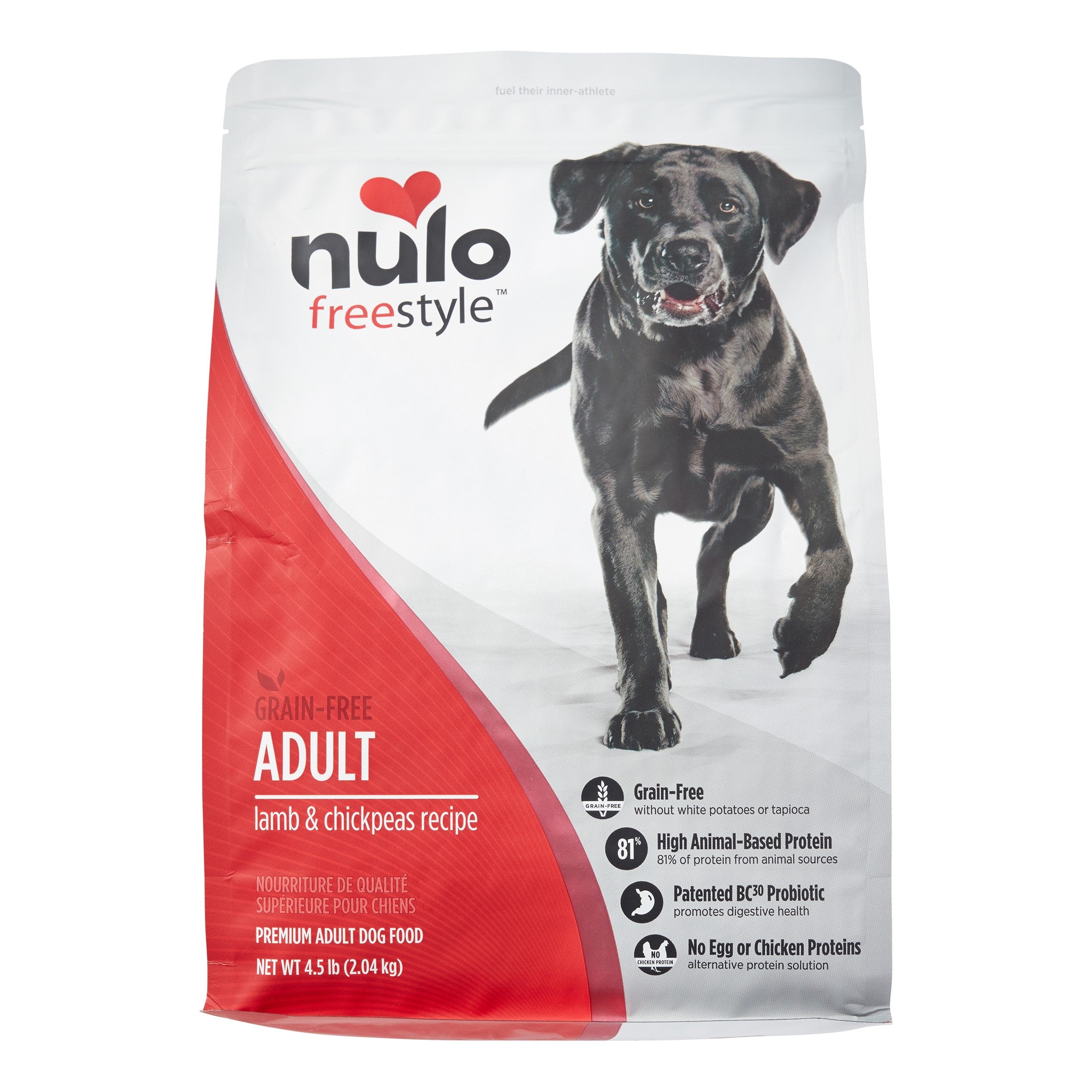 Nulo Freestyle Grain-Free Lamb and Chickpea Recipe Adult Dry Dog Food - 4.5 Lbs Default Title