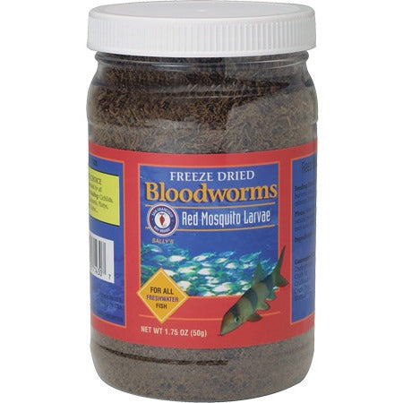San Francisco Bay Brand Bloodworms Freeze-Dried Freshwater Fish Food 1.75 Ounce