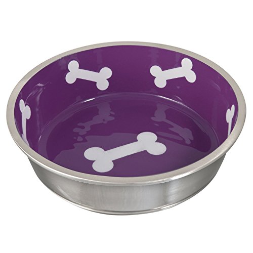 Loving Pets Bella Le Bol Stainless Steel Cat and Dog Bowl Charcoal Small