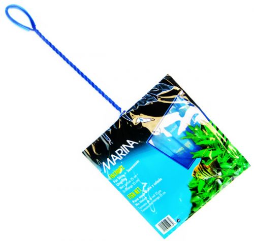 Hagen Marina 10-Inch Fine Nylon Fish Net with 14-Inch Handle - Blue