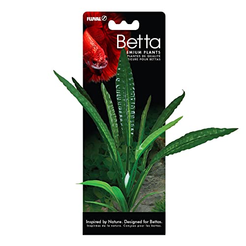 Fluval Betta Water Trumpet Crypt Plastic Plant Aquarium Décor - 8 Inch