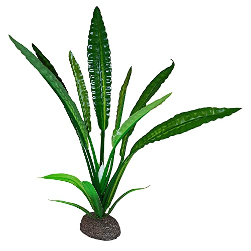 Fluval Betta Water Trumpet Crypt Plastic Plant Aquarium Décor - 8 Inch