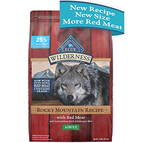 Blue Buffalo Wilderness Rocky Mountain Recipe Red Adult Dry Dog Food - 13 Lbs  